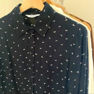 & Other Stores Bird Shirt Dress